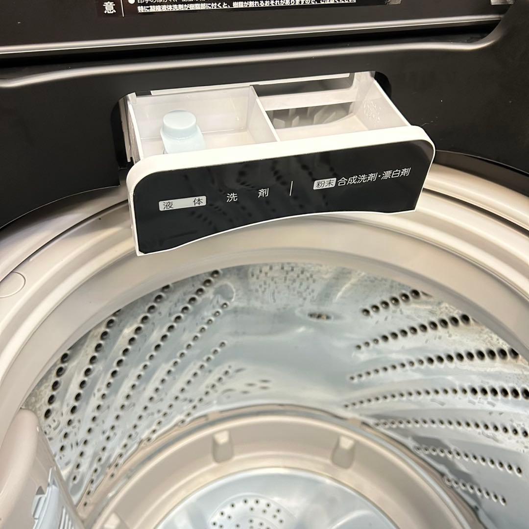 人気のブラック　一人暮らし　冷蔵庫　洗濯機分解洗浄済み✨✨大阪