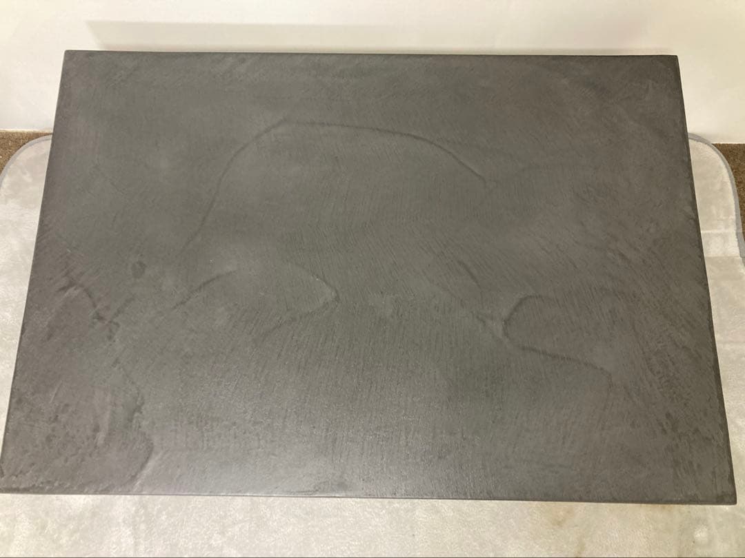 モールテックス　脚付ローテーブル　クラフト品１点物