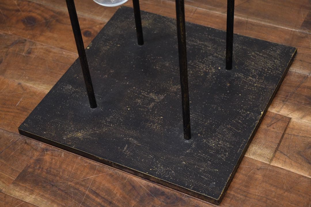 EDK9 アイアン プラントホルダー キャンドルホルダー ガラスカップ