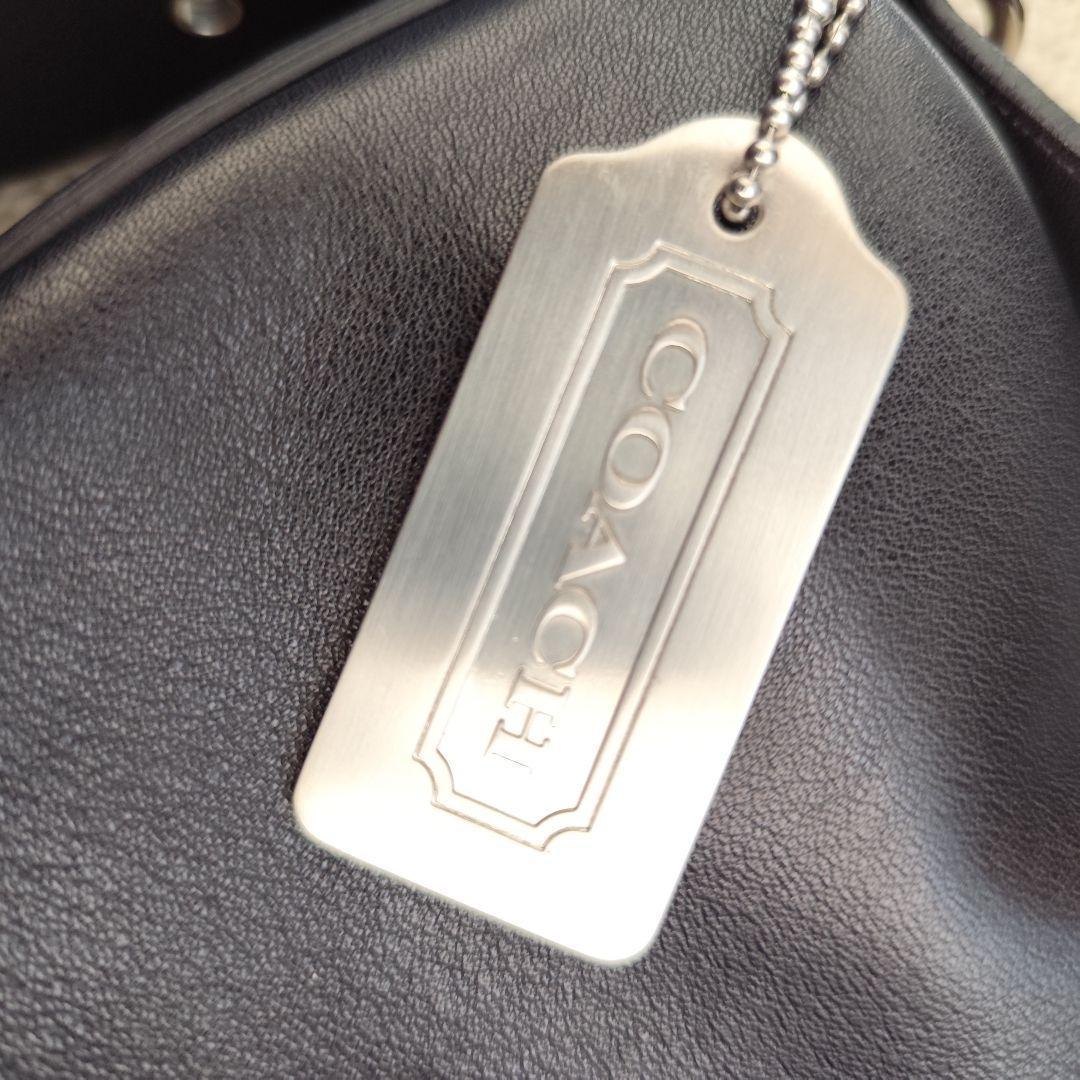 【美品】オールドコーチ ショルダー A4 バケツ型 ブラック COACH