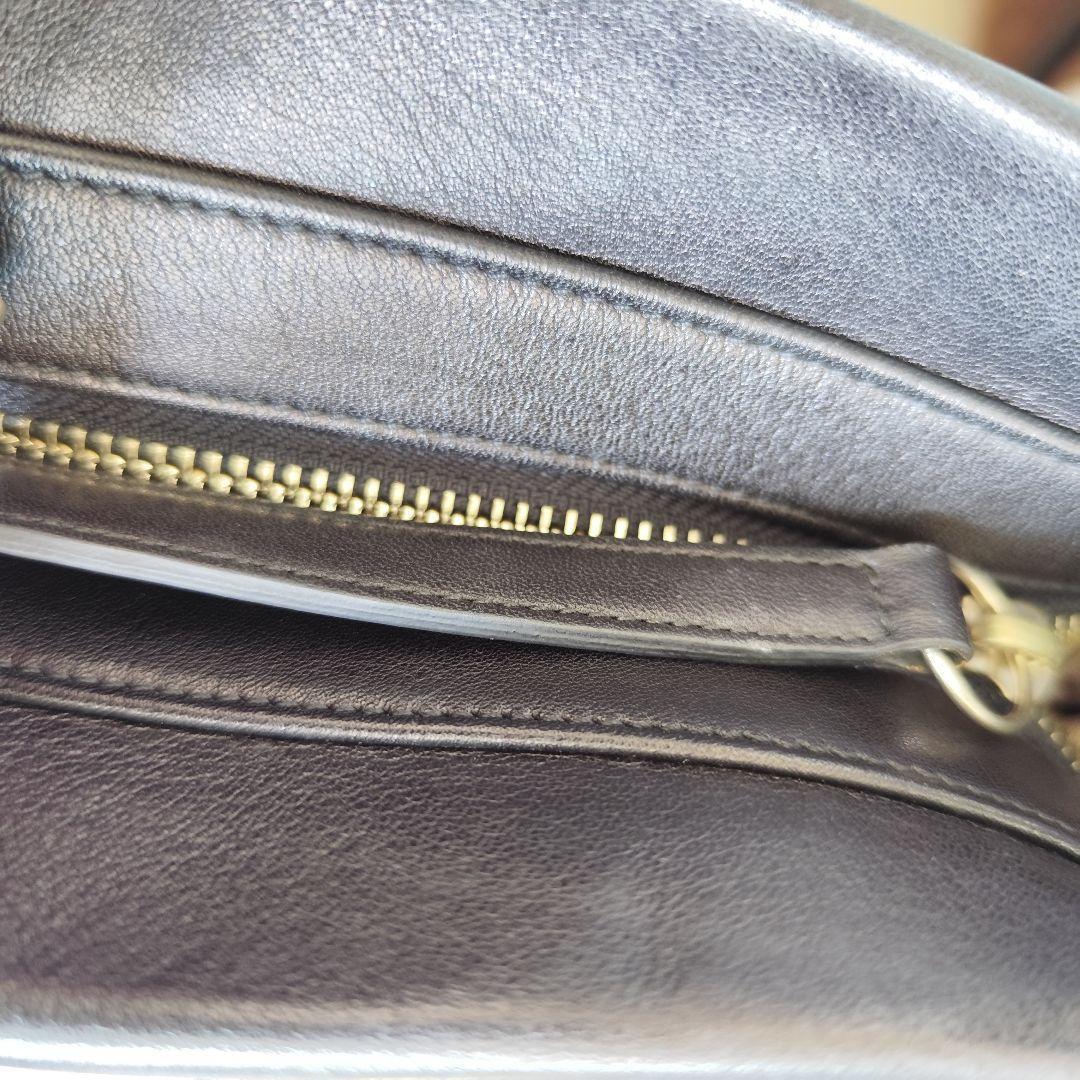 【美品】オールドコーチ ショルダー A4 バケツ型 ブラック COACH