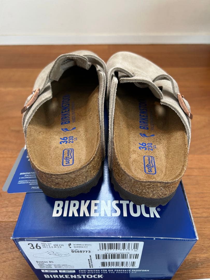 国内正規品BIRKENSTOCK BOSTON TAUPE スエード 36 23
