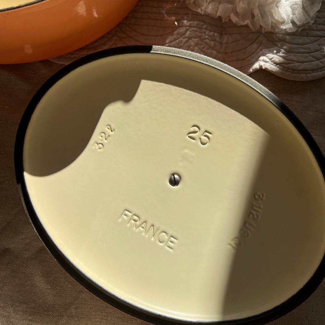 Le Creuset サーモンピンク両手鍋 25cm