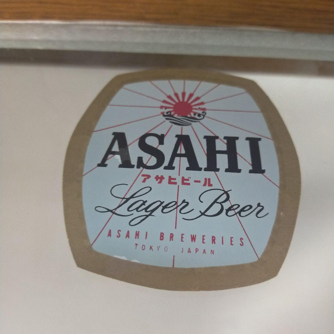 希少　激レア　アサヒビール 鏡 ミラー 看板　昭和レトロ　戦後　当時物　非売品