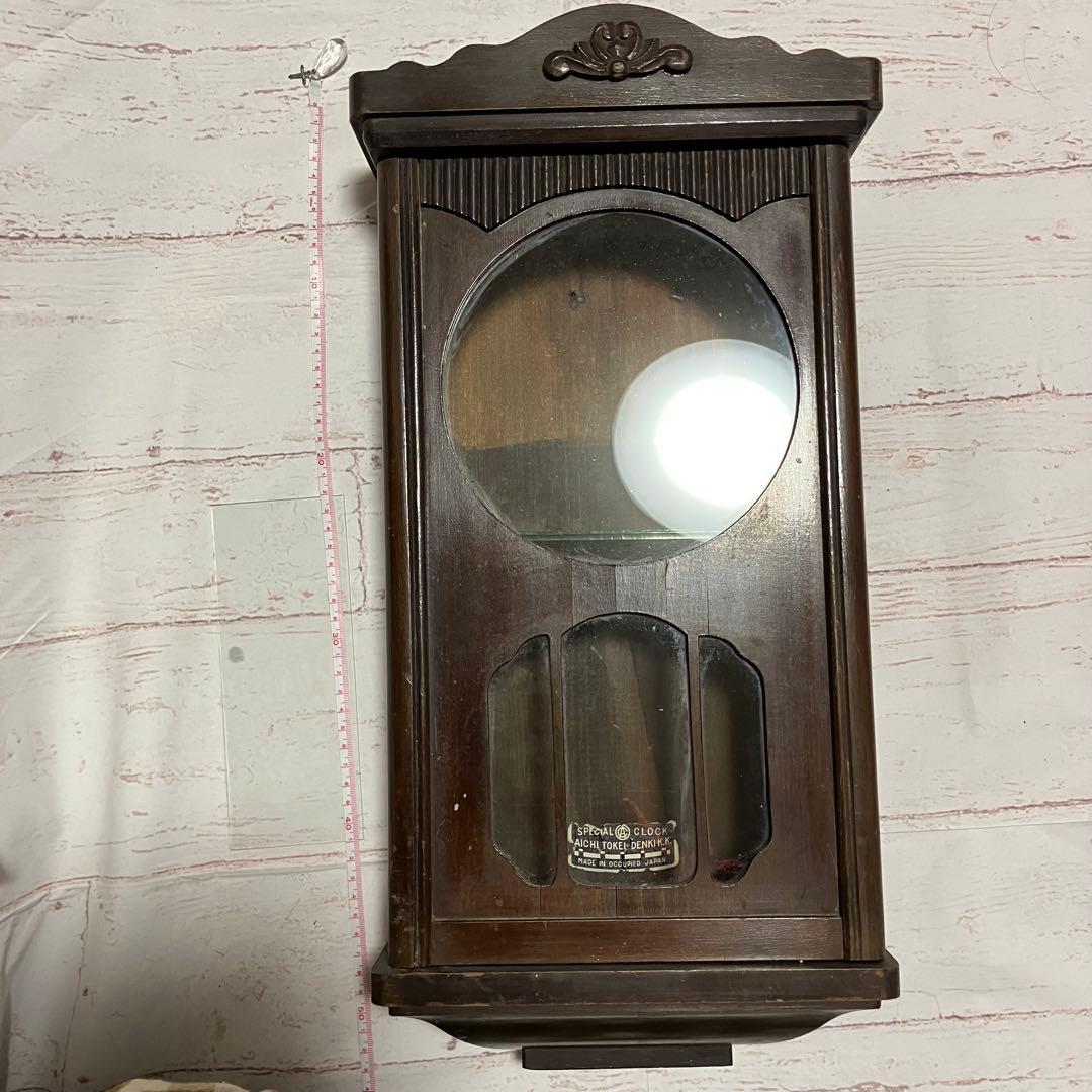 掛け時計　柱時計　ウォールラック　昭和レトロ　アンティーク　古時計