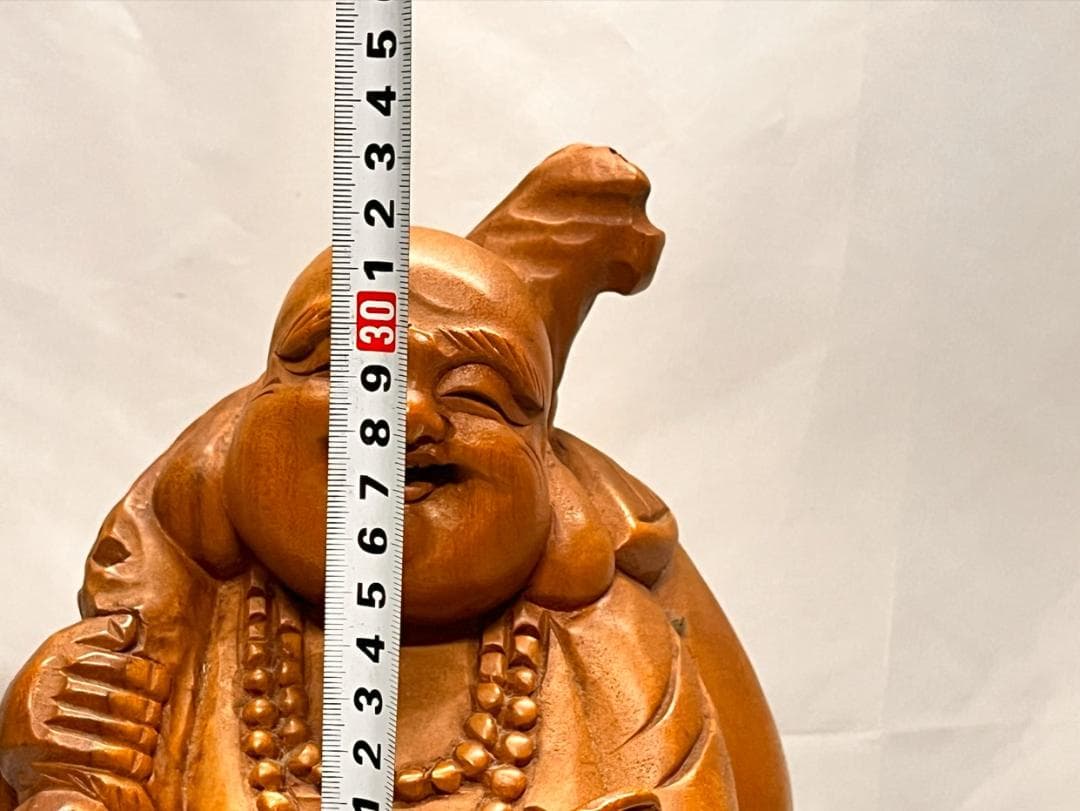 木製の置物　縁起物　台付き