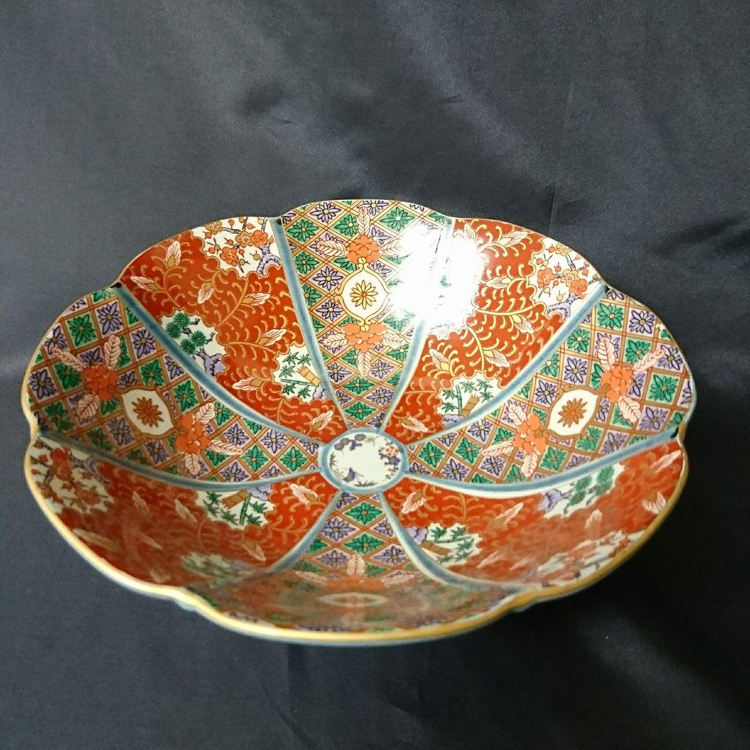 未使用 波佐見焼 林九郎窯 銀花作 鉢　お祝い