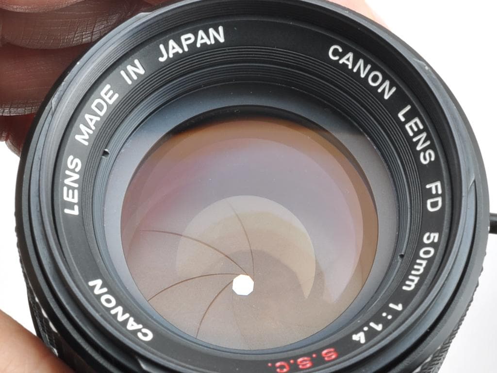 キヤノン Canon AE-1 FD 50mm f1.4 S.S.C. 動作確認