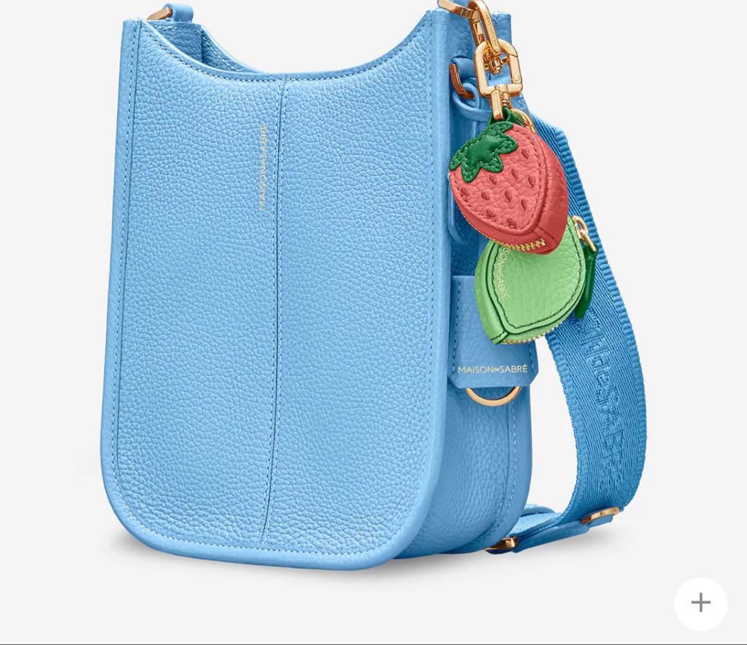 【美品】MAISON de SABRÉ 水色ショルダーバッグ　　メゾンドサブレ