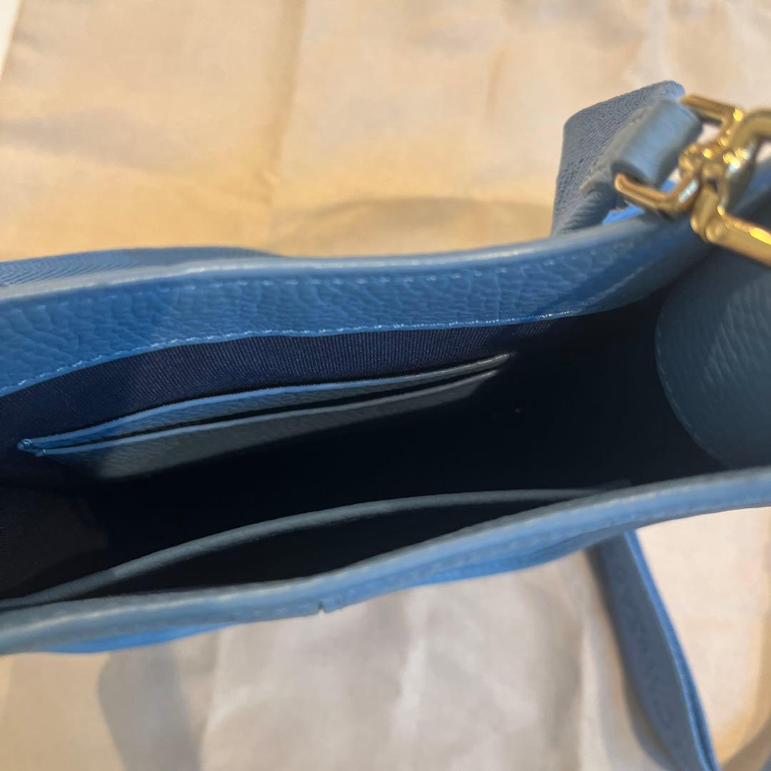 【美品】MAISON de SABRÉ 水色ショルダーバッグ　　メゾンドサブレ