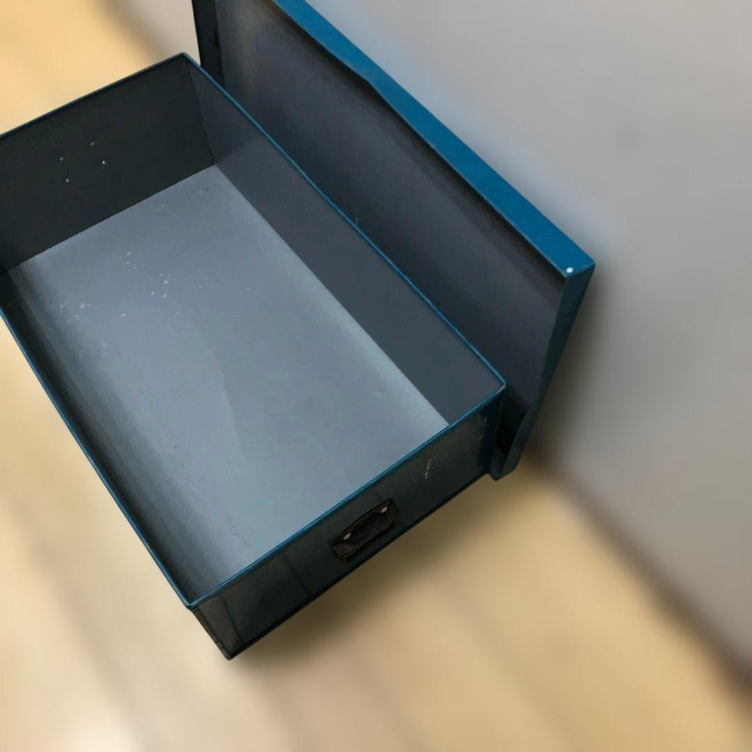 【送料無料】ヴィンテージ調 メタル収納ボックス スチール製　250805-2