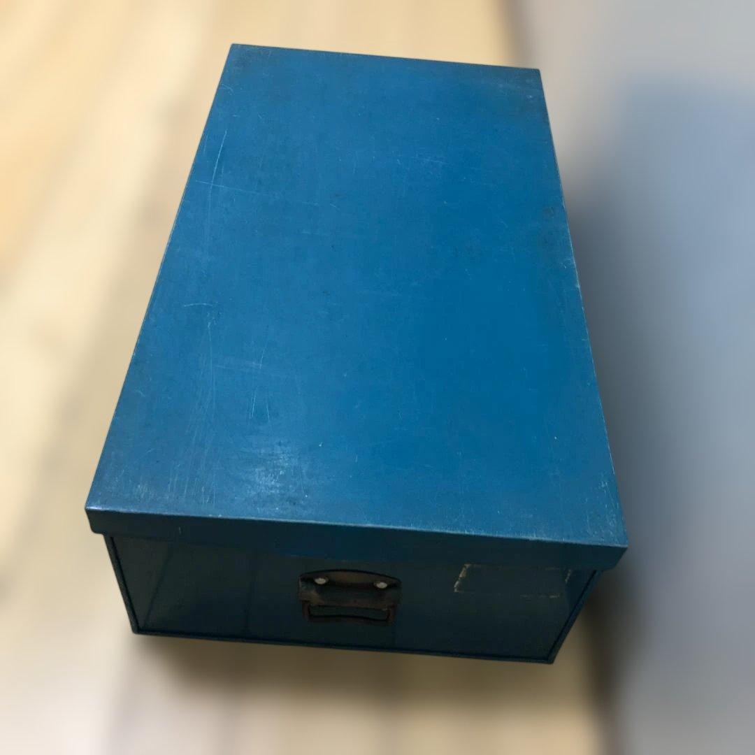 【送料無料】ヴィンテージ調 メタル収納ボックス スチール製　250805-2