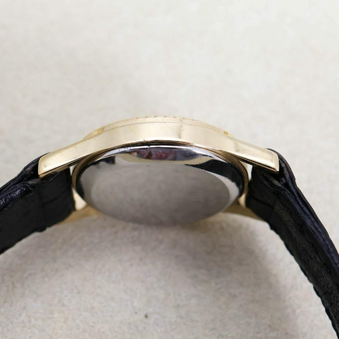 稼働 OMEGA DE VILLE 腕時計 プッシュ式リューズ ゴールド1842