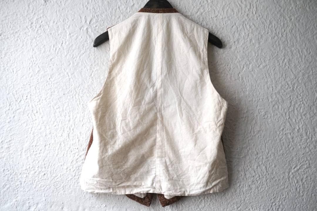 【新品】ザ クルーキットテーラー ベスト 48 オレンジブラウン