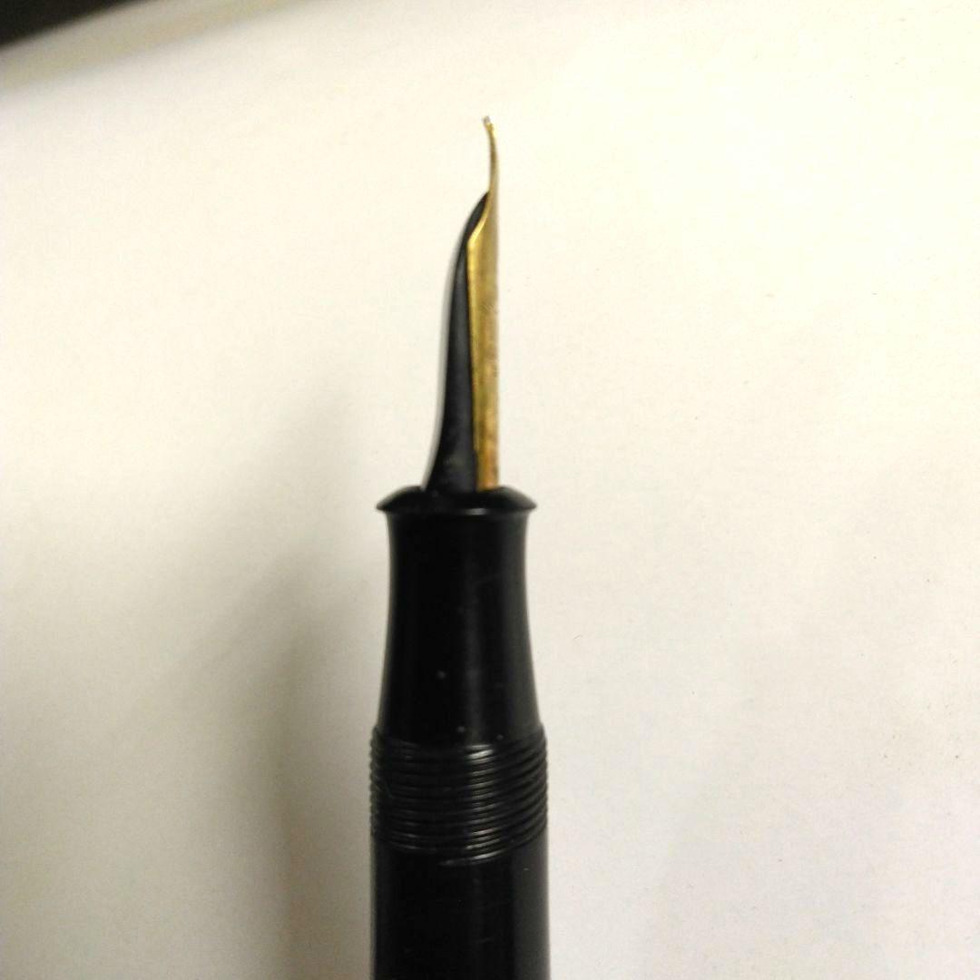 【稀少・貴重】戦前　漆塗　蒔絵万年筆　14K　インク止め　大正　昭和初期　古道具