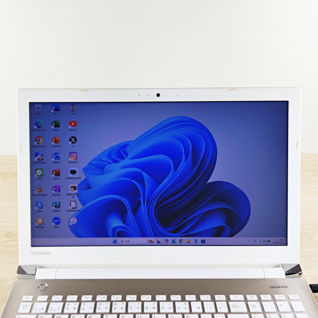 特大1TB！ Win11 高性能i3 東芝ノートパソコン 初期設定済み カメラ付