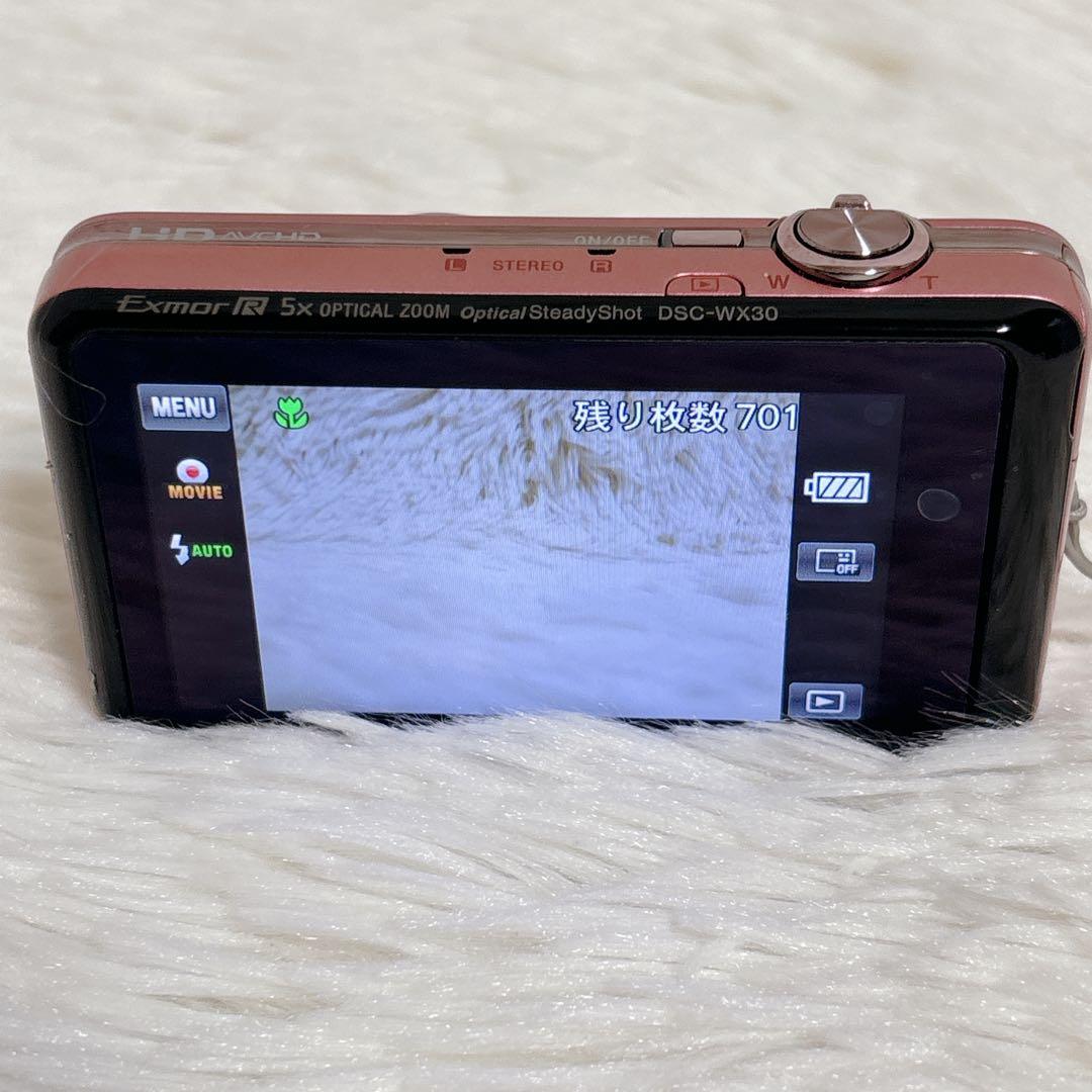 Sony Cyber-shot DSC-WX30 16.2MP(S) ピンク