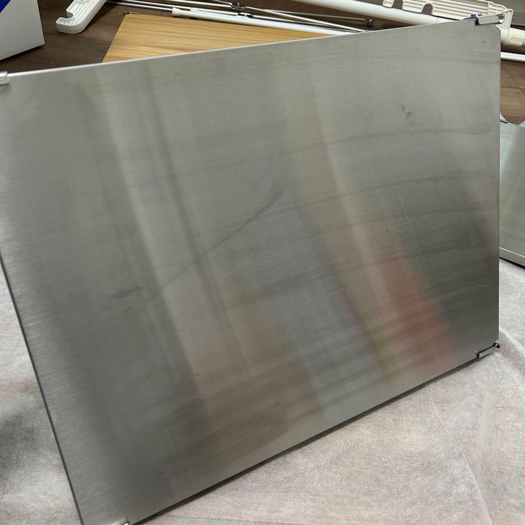 無印良品　スレンレスユニットシェルフ追加棚板　56cm用　3枚セット