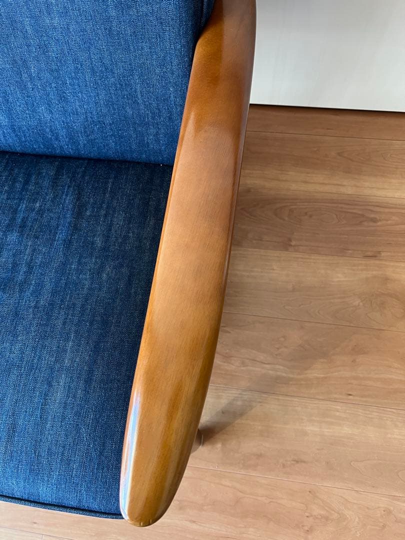 【100台 限定生産】カリモク60 カイハラデニム Kチェア2人掛け　ソファ