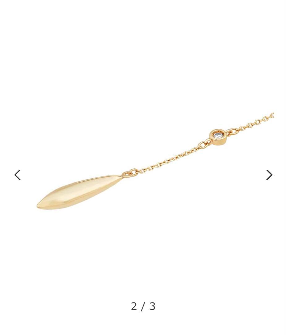 [片耳のみ] ツツミ K18 イエローゴールド 天然ダイヤ ピアス 美品