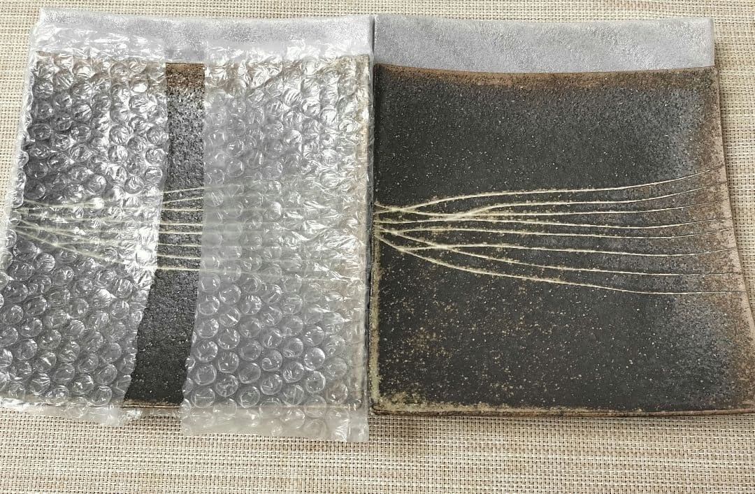 新品　奥田章　トクサ 角皿（L）4枚