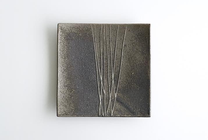 新品　奥田章　トクサ 角皿（L）4枚