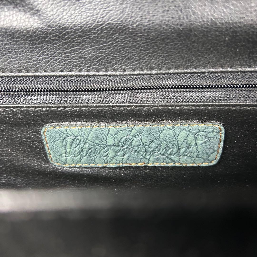 【新品未使用】Live Friend 象革 ビジネス ダレスバッグ 鍵付 緑