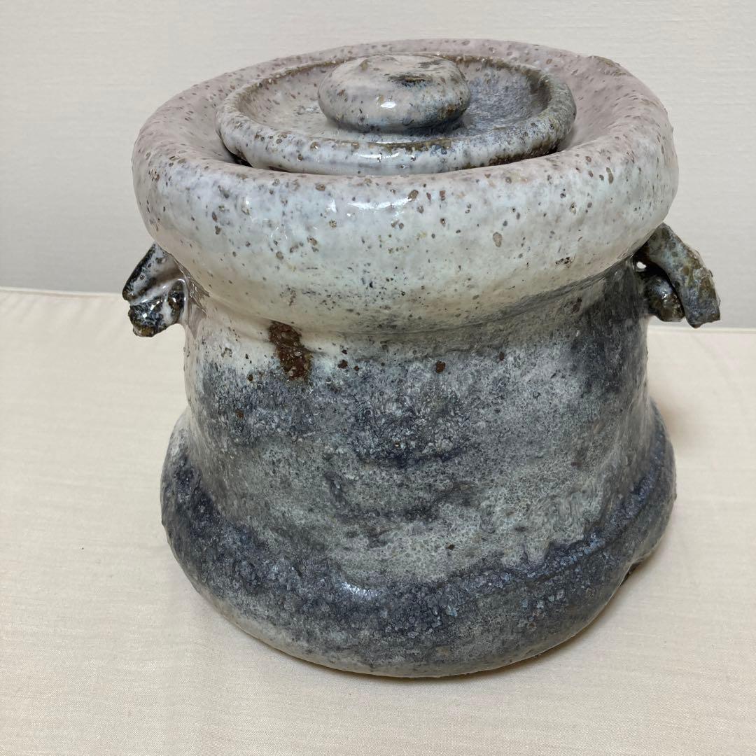 茶道具　三輪休雪　人間国宝　水指　萩焼　美術品　工芸品