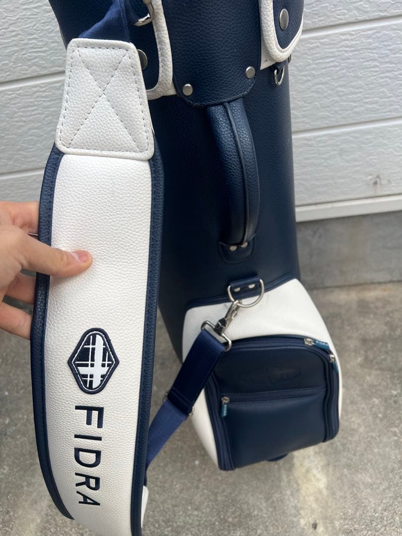 FIDRA キャディバッグネイビー/ホワイト