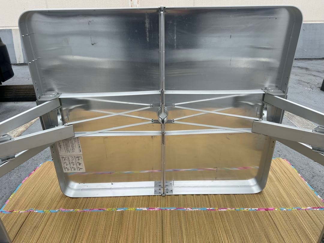 【廃盤品】美品！コールマンアルミ折りたたみテーブル・チェアセットColeman