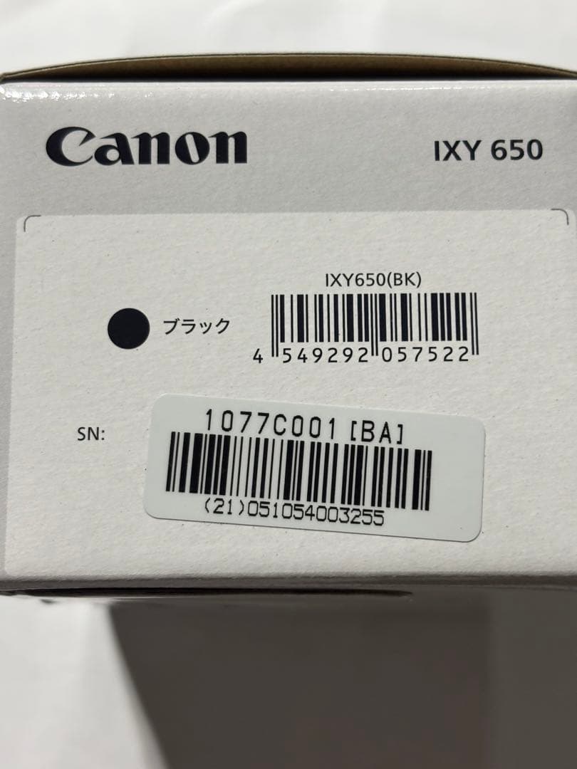 ⭐︎新品未使用品！Canonコンパクトデジタルカメラ　IXY650ブラック