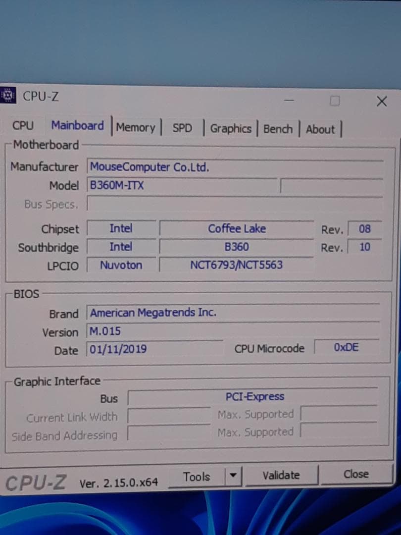 自作PC　i3 8100・8GB・SSD180GB・Win11
