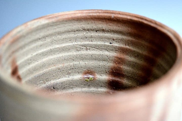 江戸時代 古備前 火襷 水指 塗蓋 備前焼 茶道具