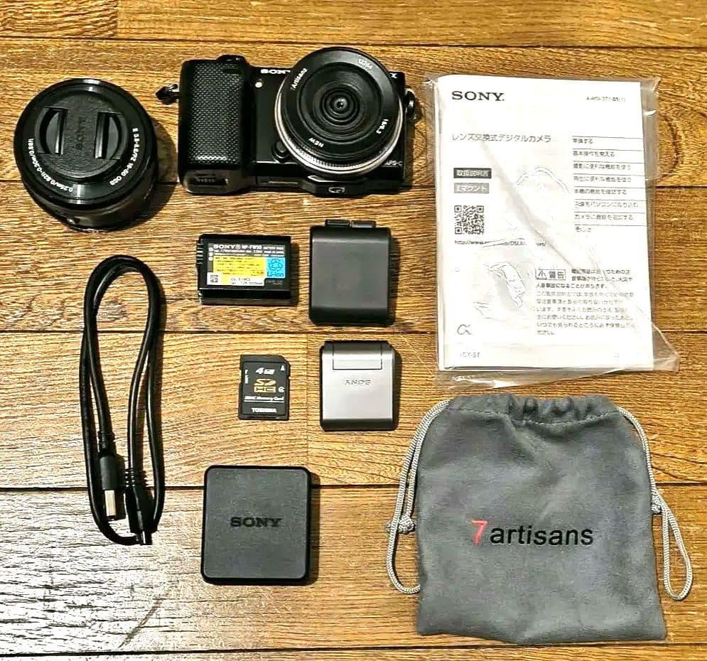【極美品】SONY NEX-5T+レンズ2本+外付けフラッシュ