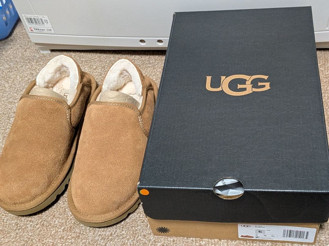 【美品】UGG kenton 3010 ケントン ムートンブーツ スリッポン