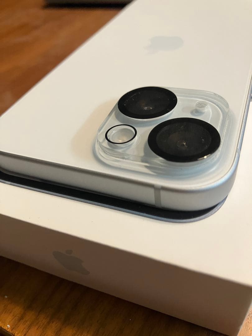 【訳あり】iPhone 15 128GB ブルー 本体 画面割れインカメラ故障