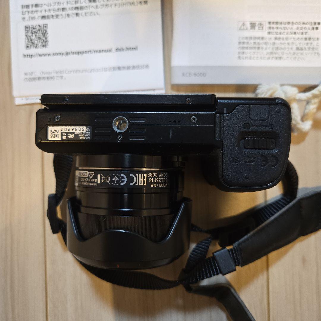 【箱付き】SONY α6000 デジタル一眼レフ 本体と付属品