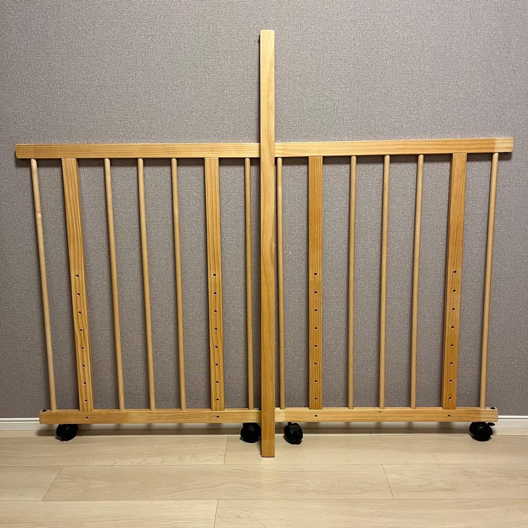 ファルスカ　ベッドサイドベット03　木製ベビーベッド　ナチュラルウッド　添い寝