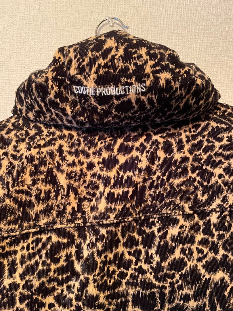 最終値下げ　COOTIE コーデュロイ レオパードダウンベスト