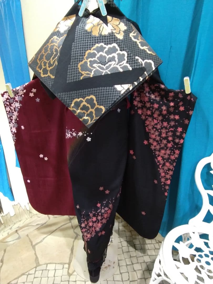 振袖フルセット、やまと誂製、半襟重ね衿、帯揚げ帯締め、西陣袋帯、襦袢、ガード加工
