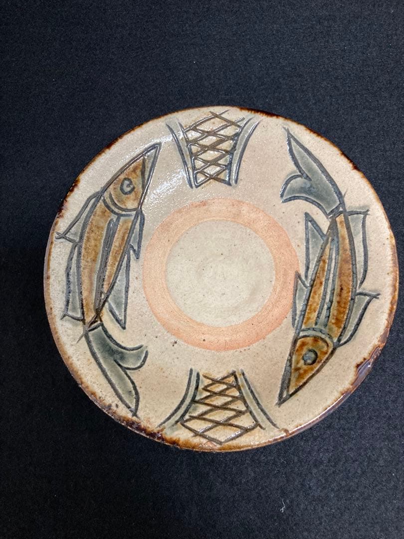 陶器皿 壷屋焼　やむちん　金城次郎