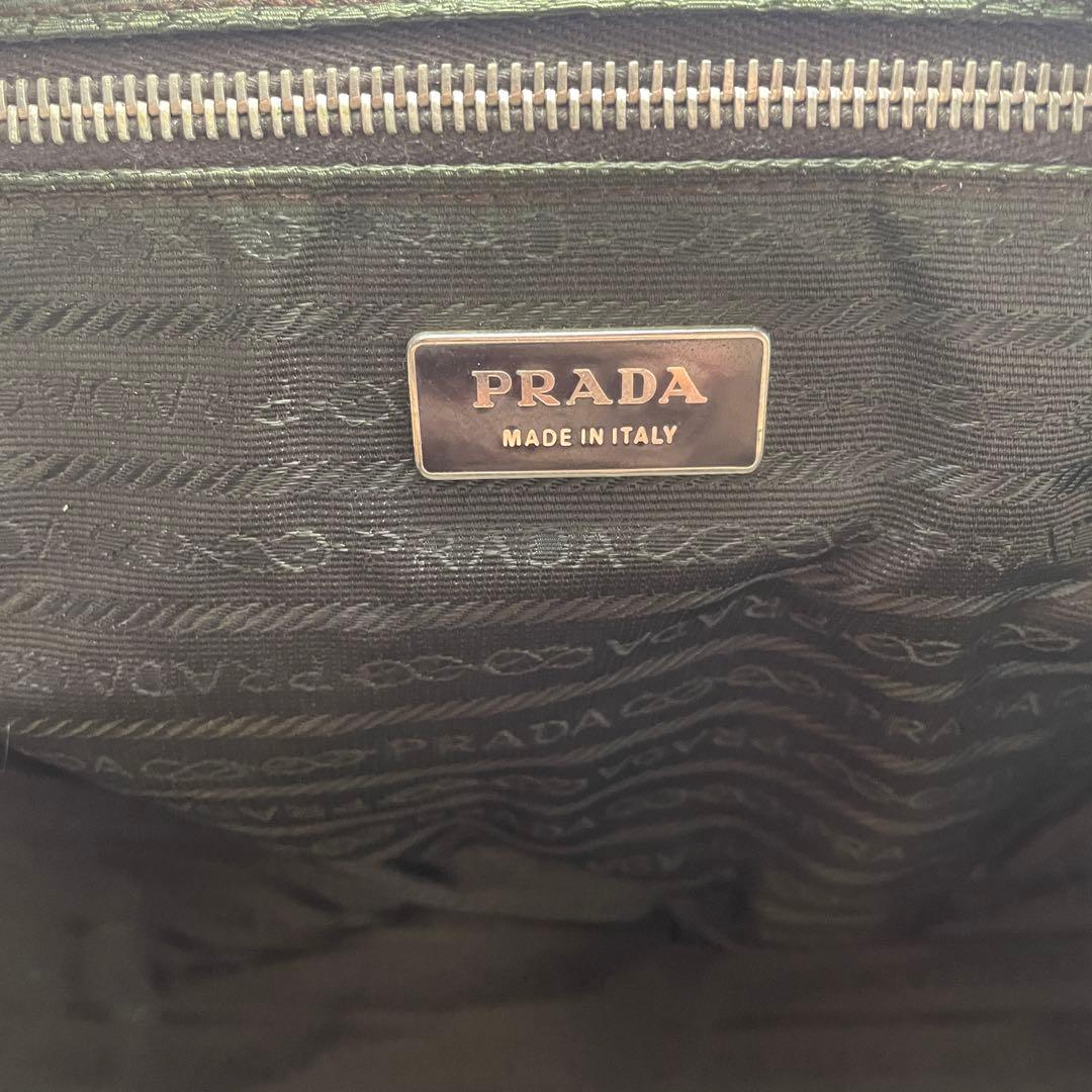 激レア プラダ ハンドバッグ ミニボストン ナッパ レザー オレンジ