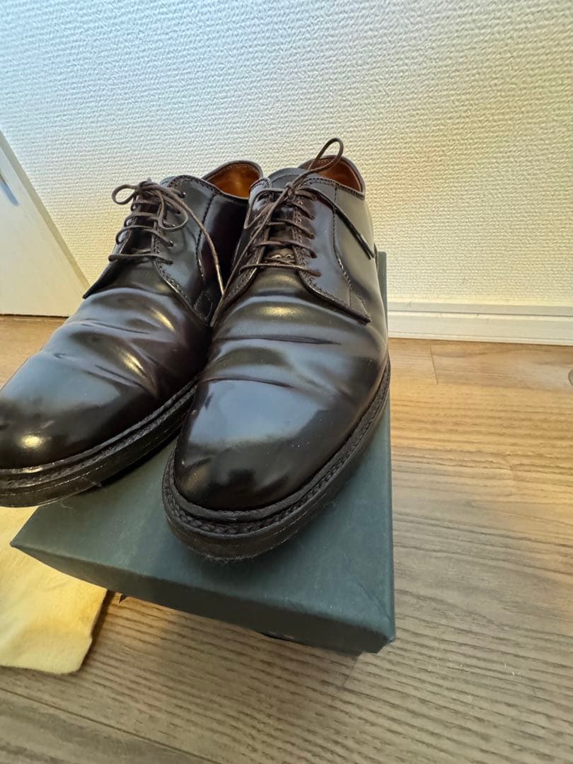 【美品】Alden 990 コードバン 8 1/2D 箱保存袋付き　シューツリー