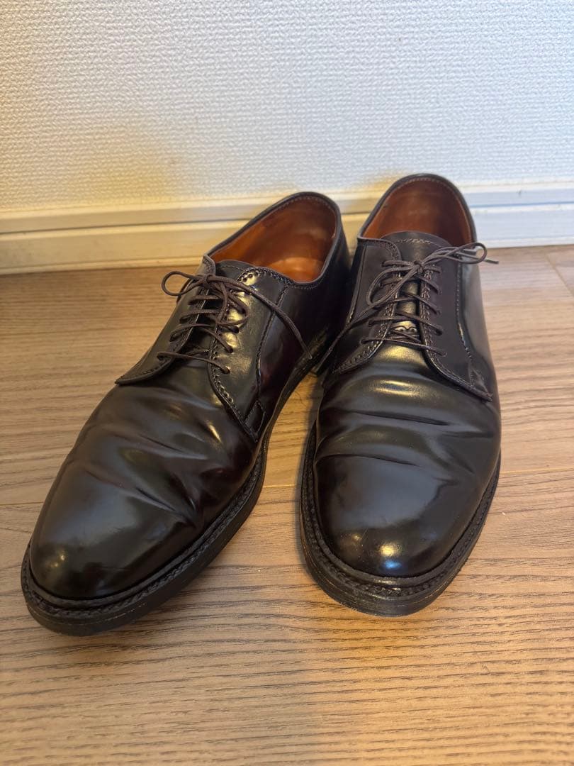 【美品】Alden 990 コードバン 8 1/2D 箱保存袋付き　シューツリー