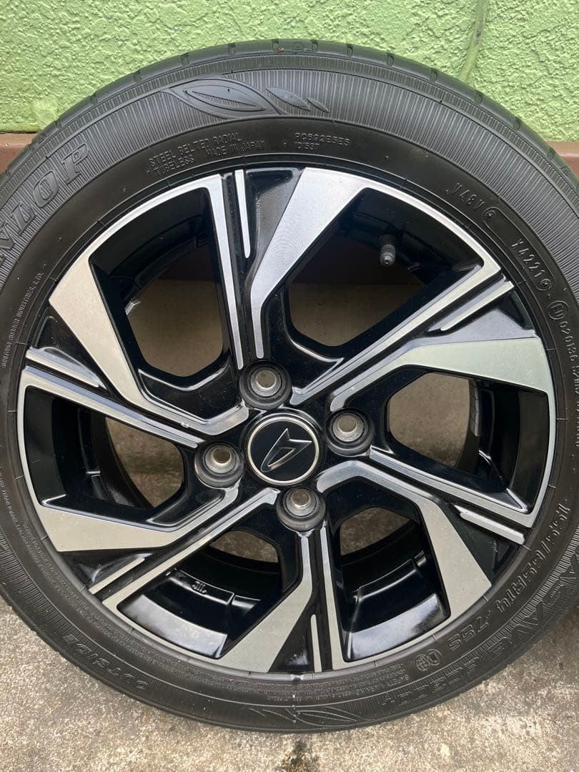 ダイハツ タントカスタム 純正14インチ アルミホイール タイヤ セット