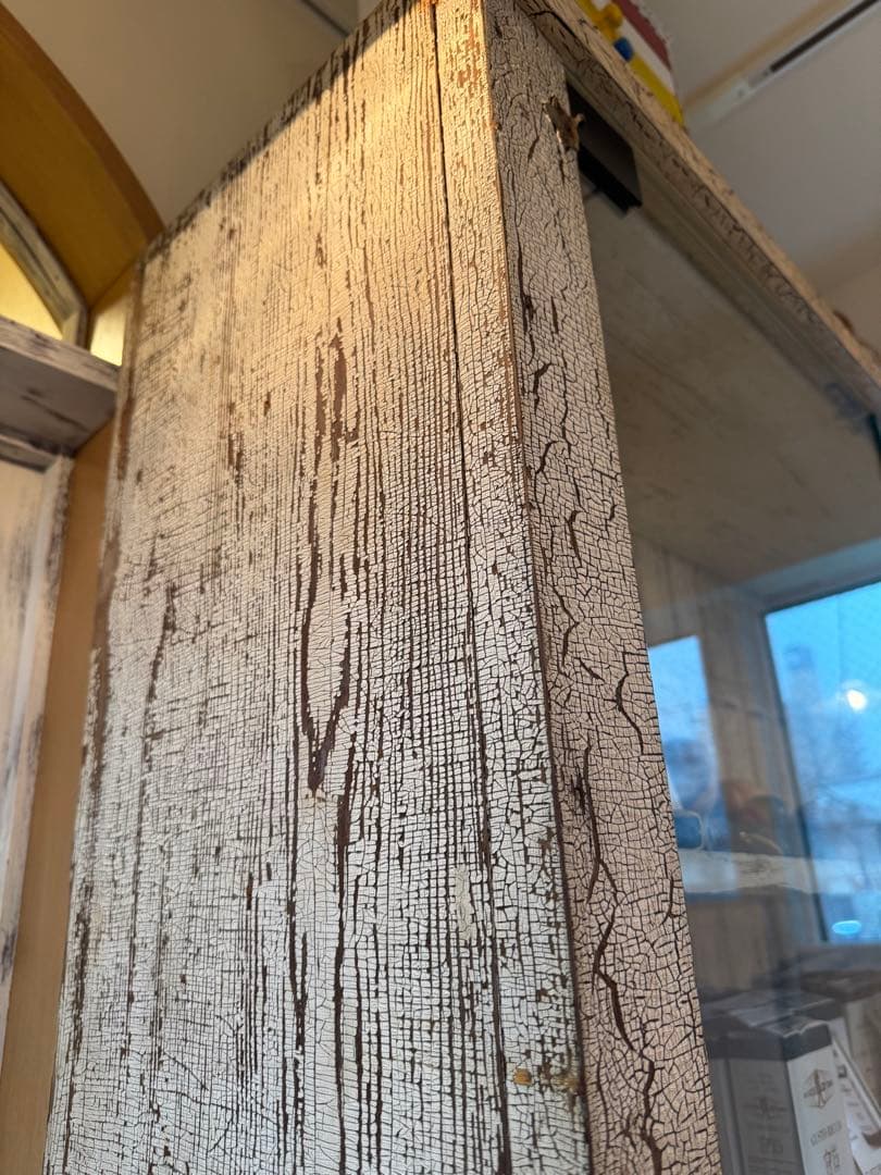 ⚫️NYモノ/アンティーク木製キャビネット/美品/特別追加加工/店舗什器等に是非