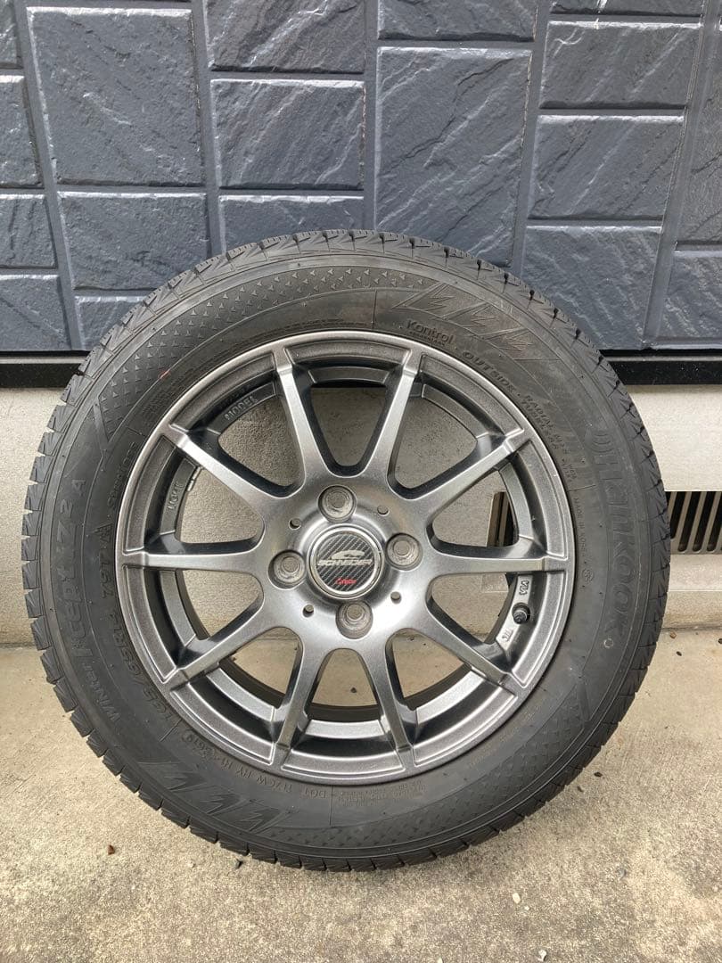 165/65/14インチ スタッドレスホイールセット Hankook 出品1