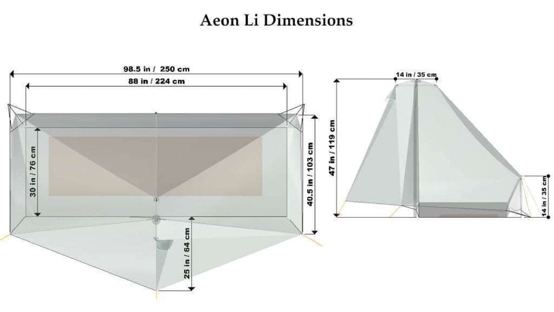 Tarptent AEON Li タープテント イオン dcf キューベン