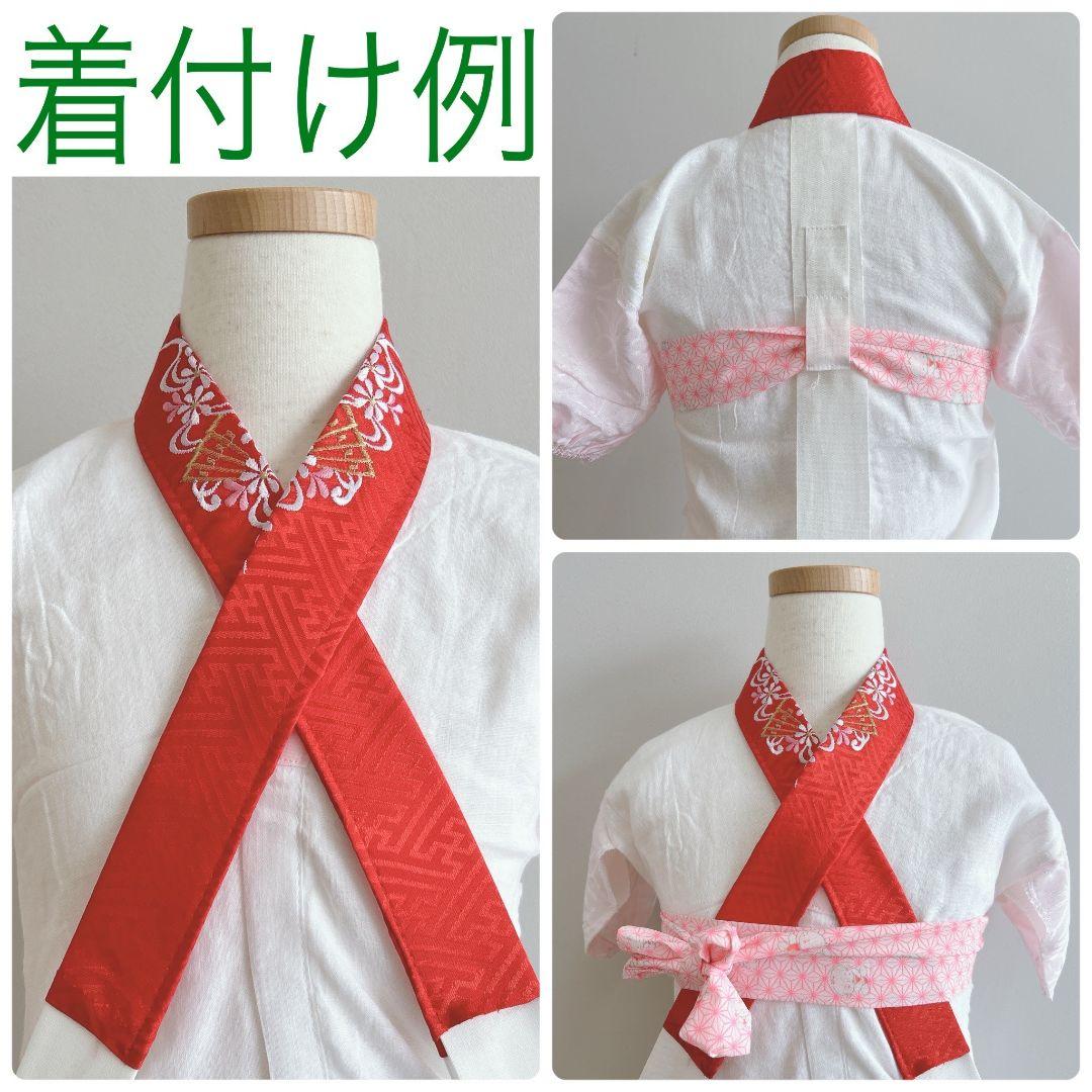 セット　七五三　７歳女の子　きもの　オレンジ　紫式部　小物セット　52925