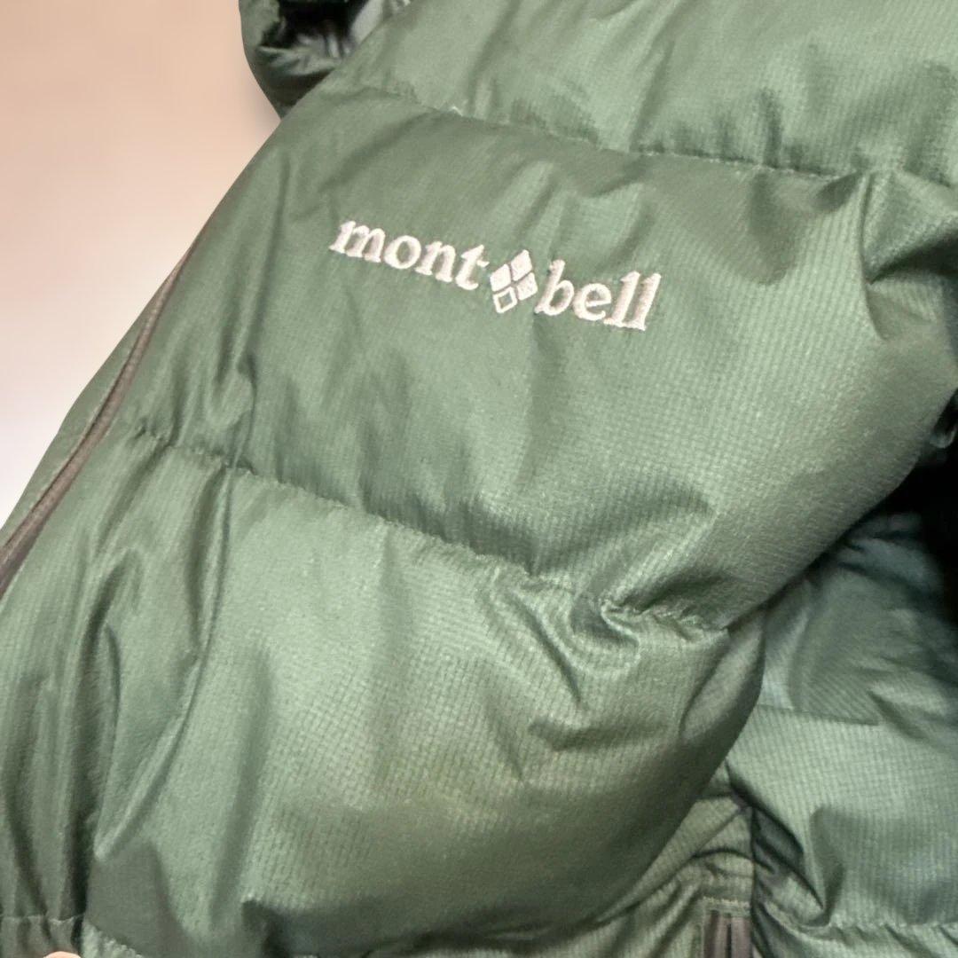 montbell フード付きダウンジャケット ダークグリーン　M